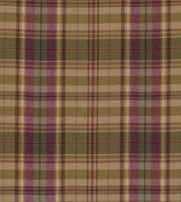 Byron Fabric by Sanderson Caramel/Burgundy