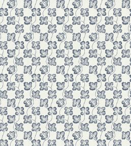 Cabbage Check Wallpaper by Josephine Munsey Bude Blue