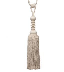 Caitlin Single Tassel Tieback Trimming by Samuel & Sons Cream
