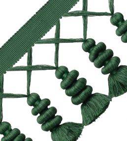 Caitlin Tassel Fringe Trimming by Samuel & Sons Viridian Green