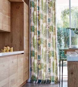 Caldesia Fabric by Harlequin Indigo/Pebble