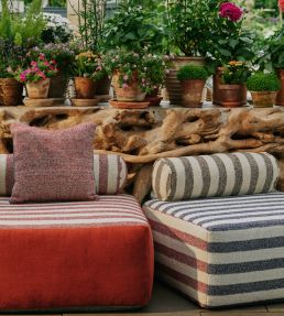 Calvari Outdoor Fabric by Christopher Farr Cloth Latte