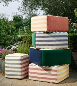 Calvari Outdoor Fabric by Christopher Farr Cloth Latte