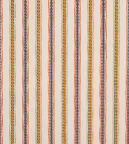 Camber Stripe Fabric by Jane Churchill Ochre/Red