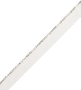 Cambridge Metallic Cord With Tape Trimming by Samuel & Sons Platinum
