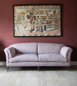 Camden Trellis Fabric by GP & J Baker Blue
