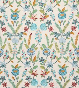 Camille Fabric by Jane Churchill Blue/Green