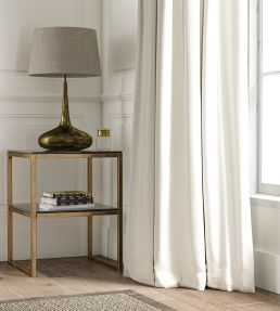 Campbell Fabric by Warner House Snow