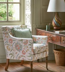 Campion Fabric by Colefax and Fowler Blue/Gold