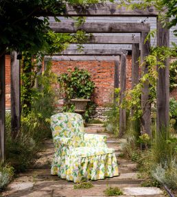 Capri Lemon Fabric by Barneby Gates Natural