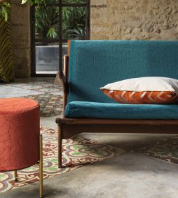 Capron Fabric by Casal Terracotta