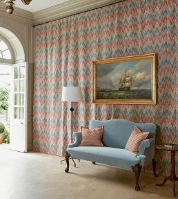 Carlotta Fabric by Colefax and Fowler Blue