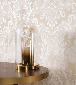 Demeure Wallpaper by Casadeco Beige