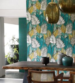 Sabal Wallpaper by Casamance Vert D'eau