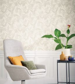 Alizarine Wallpaper by Casamance Neige Poudree