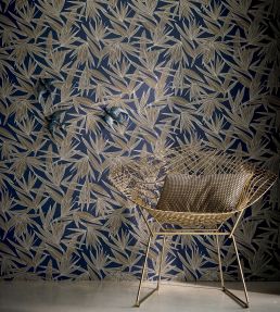 Alizarine Wallpaper by Casamance Gris Fusain