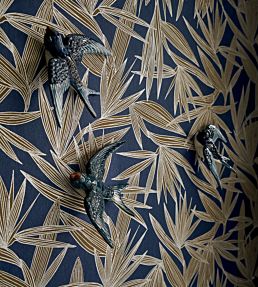 Alizarine Wallpaper by Casamance Gris Fusain