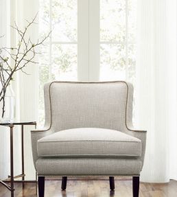 Cascade Fabric by Thibaut Parchment