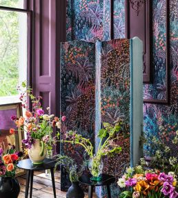 Colour Box Velvet Fabric by Cole & Son Poppy