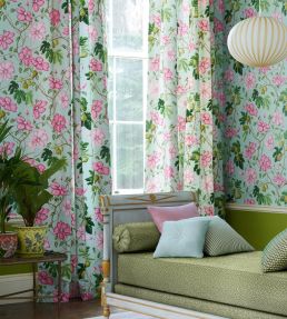 Castellane Fabric by Manuel Canovas Rose/Aqua