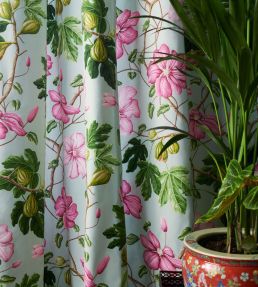 Castellane Fabric by Manuel Canovas Rose/Aqua