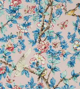 Caverley Wallpaper by Sanderson Rose/French Blue