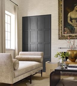 Celeste Velvet Fabric by Thibaut Sand