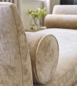 Celeste Velvet Fabric by Thibaut Sand