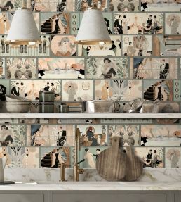 Charleston Tower Wallpaper by Brand McKenzie Vintage Multi