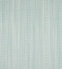 Charter Stripe Embroidery Fabric by Thibaut Seaglass