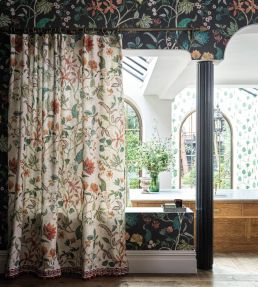 Chellah Fabric by Osborne & Little Petrol/Mandarin