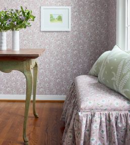 Ensbury Fern Fabric by Anna French Blue