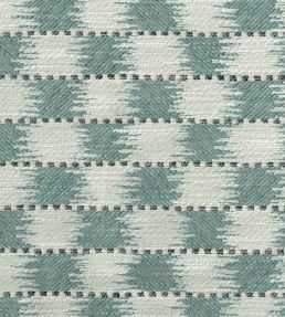 Chequers Fabric by Titley and Marr Aqua