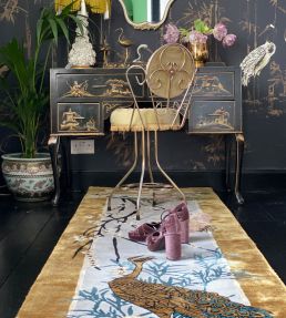 Wendy Morrison Chinese Garden of Virtue Runner rug Grey/Gold WM-5060410393760 Grey/Gold