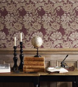 Chrysanthemum Wallpaper by Morris & Co Pink/Yellow/Green