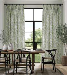 Chrysanthemum Toile Fabric by Morris & Co Willow