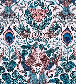 Emma J Shipley Amazon Fabric by Clarke & Clarke Pink