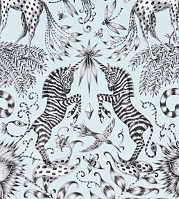 Emma J Shipley Kruger Fabric by Clarke & Clarke Eggshell