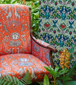 Emma J Shipley Kruger Fabric by Clarke & Clarke Eggshell