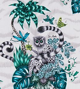 Emma J Shipley Lemur Fabric by Clarke & Clarke Jungle