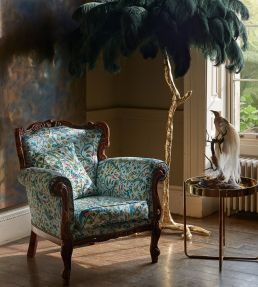Emma J Shipley Rousseau Fabric by Clarke & Clarke Eggshell