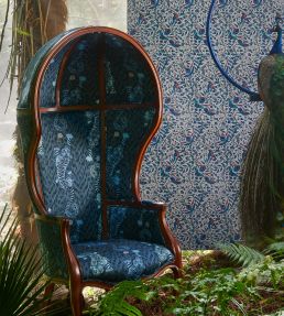 Emma J Shipley Tigris Fabric by Clarke & Clarke Flame