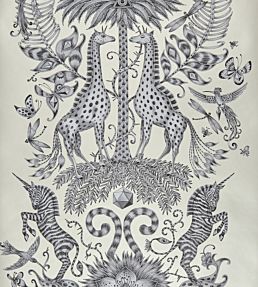 Emma J Shipley Kruger Wallpaper by Clarke & Clarke Monochrome