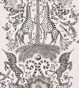 Emma J Shipley Kruger Wallpaper by Clarke & Clarke Pink