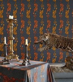 Emma J Shipley Tigris Wallpaper by Clarke & Clarke Pink