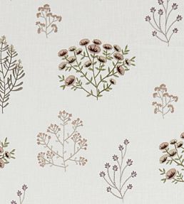 Floris Fabric by Clarke & Clarke Blush/Damson
