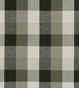 Austin Check Fabric by Clarke & Clarke Charcoal
