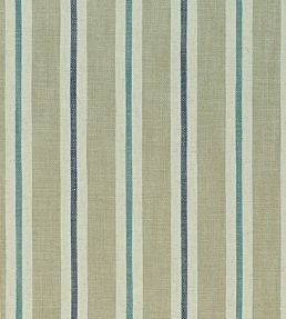 Sackville Stripe Fabric by Clarke & Clarke Eau De Nil/Linen