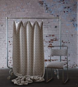 Vertex Fabric by Clarke & Clarke Damson