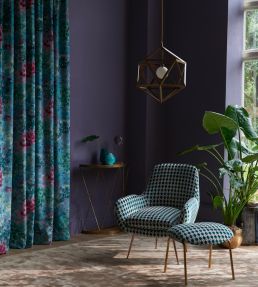 Fiore Fabric by Clarke & Clarke Mineral